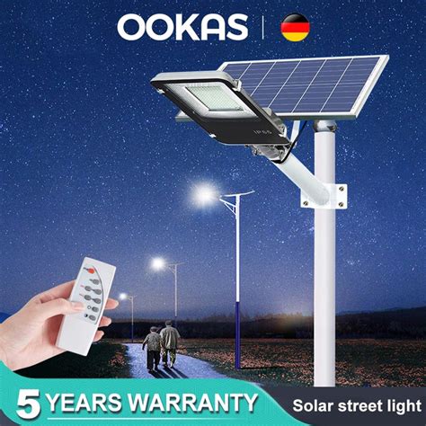 led solar street lamp|OOKAS Solar Street Lights LED Outdoor Waterproof Sensor .
